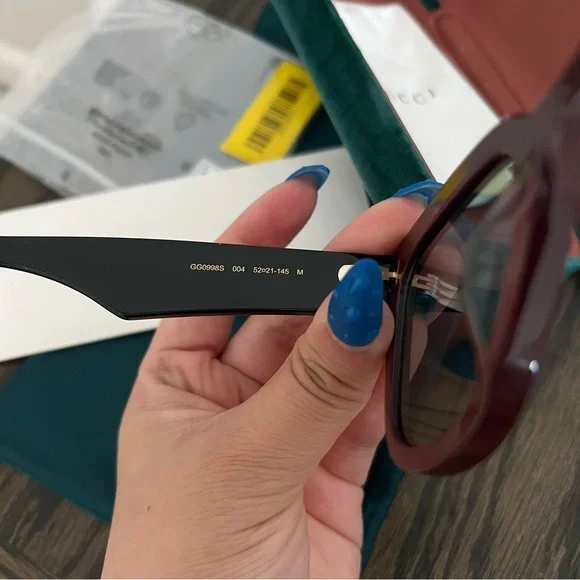 Gucci GG0998S Sunglasses - Brown/Black - Picture 7 of 9